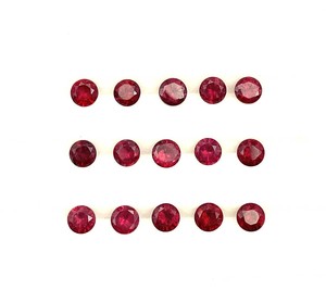 Lote de piedras preciosas sueltas de espinela Rosa natural 1,50-3 MM corte redondo IGI certificado para la fabricación de joyas - Product Image 1