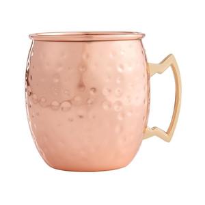Handcrafted copper coffee <b>mug</b> with vacuum insulated walls and a tight leak proof <b>lid</b> perfect <b>for</b> keeping drinks fresh - Product Image 1