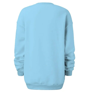 Gran oferta 2025, sudadera holgada de algodón de Color sólido para mujer, venta al por mayor, sudaderas de moda personalizadas para mujer - Product Image 2