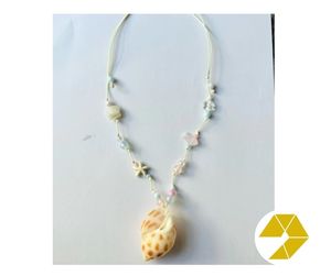 สร้อยคอเปลือกหอยธรรมชาติสำหรับฤดูร้อนสร้อยคอปลาดาวชุดสร้อยข้อมือสำหรับเด็กผู้หญิงสร้อยคอเปลือกหอยมุกชายฝั่งขายส่งจำนวนมาก - Product Image 4