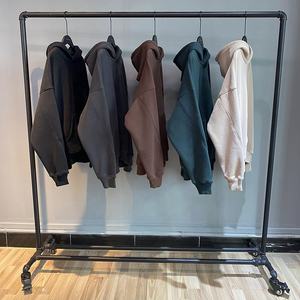 High quality drop shoulder mens blank no <b>string</b> fleece heavyweight 100% cotton 360 gsm custom unisex oversized hoodies - Product Image 3