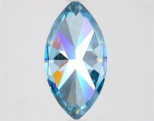 Diamante cultivado en laboratorio Marquise 2.02ct Fancy Vivid Blue VVS1 - Product Image 3