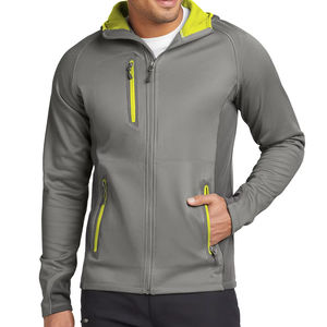 Sweat-shirt à capuche athlétique personnalisé de haute qualité Tailles personnalisées Vêtements de sport Fit Hoodie Tech Fleece Colorblock Full-Zip Hooded Jacket - Product Image 1