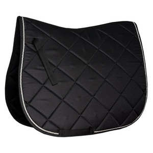 Manta de Silla de Montar de Microfibra para Doma Ecuestre, Cómoda, de Espuma Premium, Color Gris Suave, Tejido Duradero y Personalizable - Product Image 1