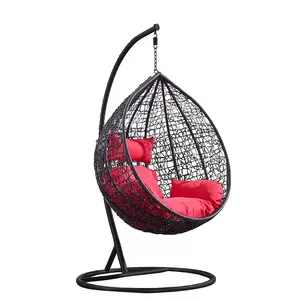 Современная Уличная Мебель Патио Качели Подвесные яйцо качели коконы стул сад подвесное кресло с металлической подставкой