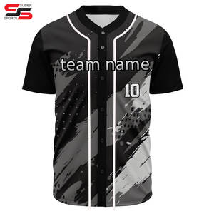 Maillot de baseball respirant personnalisé 2026, vente chaude, pour adulte, uniforme de baseball, 100% polyester, vêtements de sport pour hommes - Product Image 5