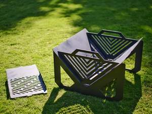 Braseros à gaz naturel élégants en acier, modernes et portables pour le chauffage de jardin et l'amélioration visuelle des patios, prix de gros, approvisionnement Inde - Product Image 3