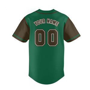 Ropa de béisbol unisex sublimada personalizada, camisa con botones en blanco, camiseta de béisbol cosida personalizada con número de nombre del equipo - Product Image 3