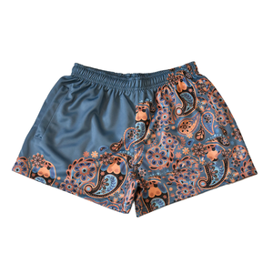 Short de foot bicolore en polyester avec logo personnalisé direct d'usine respirant avec poche zippée et double couture-Vente en gros - Product Image 6