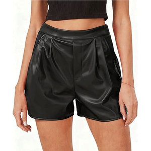 Shorts en cuir véritable pour femmes sur mesure en gros - Respirant, écologique, nouveau design, taille et couleur personnalisables, service OEM - Product Image 1