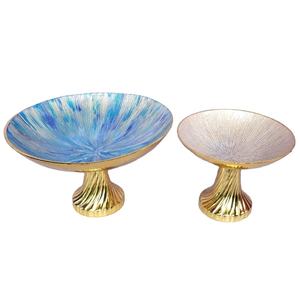 Cuenco redondo de aluminio fundido de alta calidad Cuenco DE SERVICIO DE METAL esmaltado seguro para alimentos con técnica pintada disponible - Product Image 1