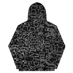 แจ็กเก็ตมีซิปมีฮู้ดฮิปฮอป Y2k สเวตเตอร์สไตล์สตรีทแบบสวมหัวทันสมัยสำหรับฤดูหนาวทำจากผ้าฝ้าย100% ที่กำหนดเองได้ - Product Image 1