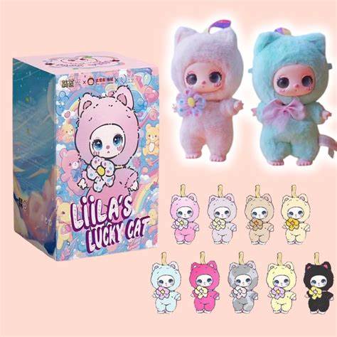 Liila's Zoo&Liila's Lucky-cat ぬいぐるみ２個ゼット LIILA'S ZOO Lucky Cat Series V2 Plush Blind Box