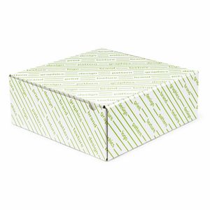 Boîte rigide carrée personnalisée FRANK 33x33x10 cm - Matériaux recyclés, finition brillante - Product Image 1
