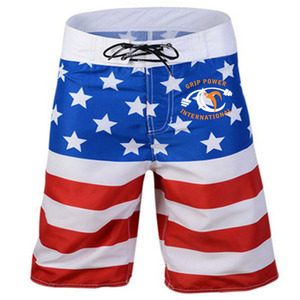Unisex Casual Sport Gym Shorts Geometric Pattern Breathable Quick Dry Mid Waist Elastic Waist Spandex/<b>Polyester</b> Pockets Beach - Product Image 4