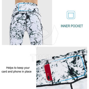 Mallas de Yoga de compresión de cintura alta ligeras de último diseño 2025 para mujer patrón sólido transpirable entrenamiento de secado rápido - Product Image 6