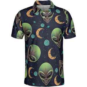 Polo de Golf Ajustado para Hombre, Logotipo Personalizado, Sublimación, Rendimiento, Fitness, Ropa Deportiva con Cuello - Product Image 5