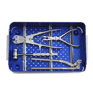 Kit d'instruments de chirurgie générale vétérinaire, ensemble d'instruments, pinces de réduction, ciseaux, instruments orthopédiques de base pour fractures vétérinaires - Product Image 5