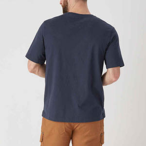 T-shirts pour hommes en coton de haute qualité personnalisés, respirants, pour le fitness, avec impression de logo personnalisé, t-shirts en microfibre - Product Image 3