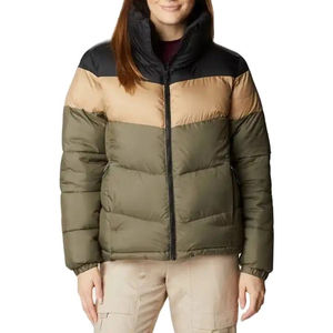 Vestes matelassées en nylon à capuche pour femmes, respirantes, imperméables, à séchage rapide, en coton, pour l'extérieur, la rue, avec logo personnalisé imprimé - Product Image 1