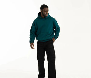 Sudadera con Capucha Extra Grande para Hombre, Informal, de Invierno, Cálida, de Forro Polar, 100% Algodón, Resistente al Viento, Ecológica, para Caminatas Nocturnas al Aire Libre, Suave y Relajada - Product Image 6