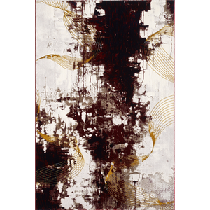 Alfombra turca de lujo hecha a máquina, color rojo intenso, premium, para sala de estar, del fabricante de Gaziantep. - Product Image 1