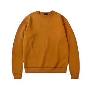 Men's Casual Solid Regular Fit Long Sleeve Crewneck Pullover <b>Sweatshirt</b> Fleece Custom Color Custom Logo Winter Season <b>Plain</b> Dyed - Product Image 1