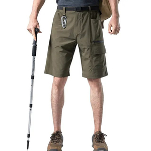 Pantalones cortos deportivos de alta calidad para hombre, 100% algodón, logotipo personalizado, Vintage estilo informal, ropa deportiva teñida lisa, venta al por mayor, envío DDP - Product Image 3