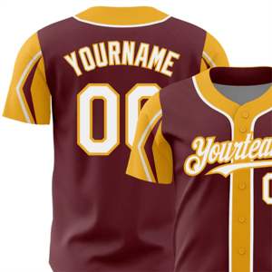 Créez des maillots de baseball personnalisés uniques avec la marque de votre équipe entièrement personnalisables avec des noms de joueurs graphiques sublimés - Product Image 6