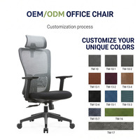 Chaise de bureau de direction en nylon à dossier haut, pivotante, ergonomique, réglable en hauteur, robuste, capacité 200 kg, avec dossier en maille