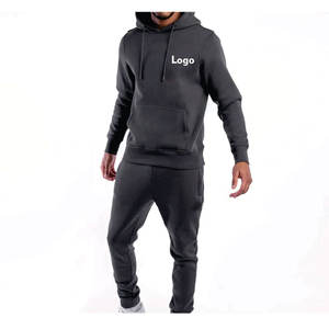 Wholesale Customized <b>Men</b> cotton Fleece Tracksuit for Training Wear Custom Gym Comfortable <b>Top</b> Zipper Jogging Tracksuit - Product Image 3