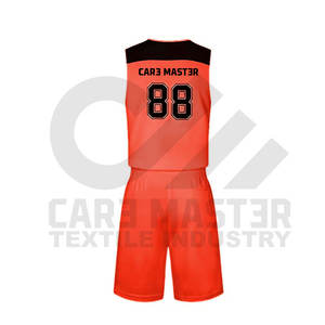 Uniformes de baloncesto personalizados conjuntos de tela de poliéster con colores personalizados tamaño y logotipo uniformes de desgaste del equipo de baloncesto - Product Image 3