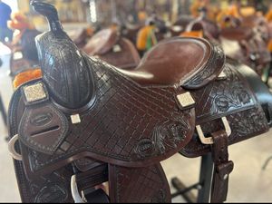 Professional Solid Tree <b>Dressage</b> Saddle Comfortable Cushion Long Lasting Quality Made From Argentina Leather for Riders - Product Image 4