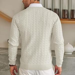 Suéter de Punto con Botones, Logotipo Personalizado, Marca Privada, Tejido Cómodo, Suministro al por Mayor - Product Image 3