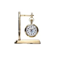 Reloj de Escritorio/Estante Digital de Latón de Diseño Moderno, con Función de Cronómetro y Temporizador, Juego de Varias Piezas para Sala de Estar y Comedor
