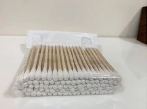 Hisopos desechables ecológicos de bambú y algodón natural para uso hospitalario, de dos cabezas y suaves, al por mayor a precio de mayoreo de proveedor de la India - Product Image 3