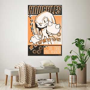 Affiche murale style moderne Knuckles : Pas de temps pour les jeux, en toile - Product Image 4