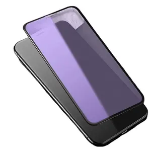 In Stock 100D Matte Purple Light Anti-glare Mobile Phones Tempered Glass Screen Protector For Iphone X 11