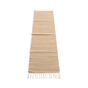 Rustic Woven Cotton Jute <b>Table</b> <b>Runner</b> for Dining Wedding Parties-Elegant Striped Floral Jacquard Design for Home and Hotel Use - Product Image 1