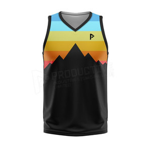 Maillot de basket-ball sur mesure pour hommes, confortable et respirant, dernier design, avec option de taille supérieure pour les vêtements de basket-ball - Product Image 3