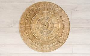 Articles ménagers maison artisanat hôtel décoration murale de mariage cadeau de pendaison de crémaillère napperons tissés en rotin naturel - Product Image 3