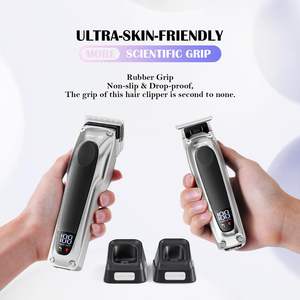 Tondeuse à Cheveux Professionnelle Sans Fil pour Hommes, Moteur Brushless à Couple Élevé, Lame Amovible, Tondeuse de Barbier Électrique sur Batterie (US) - Product Image 4