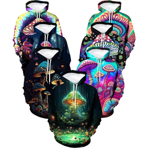 Sweat-shirt à capuche pour homme avec impression par sublimation intégrale personnalisée, confortable, durable, respirant, nouveauté - Product Image 1