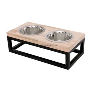 Comederos para Perros de Acero Inoxidable Pulido, Ecológicos, de Lujo, Diseño Simple, Color Marrón, Opción de Logotipo Personalizado, Precio Razonable al por Mayor - Product Image 3