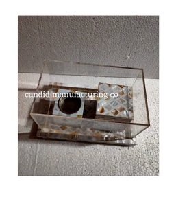 Quemador de incienso hecho a mano Mother Pearl MOP Bakhoor Burner con incrustaciones de hueso Fragancia para el hogar para aroma de té - Product Image 3