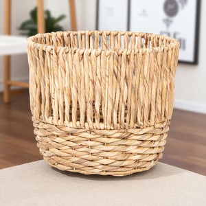 CAPRI Lot de 4 couvre-pots de fleurs d'intérieur fabriqués à la main, magnifiques jardinières en jacinthe d'eau, design unique pour la décoration des plantes de jardin - Product Image 3