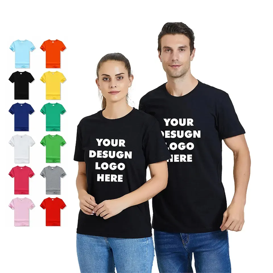 Cheap Wholesale white tshirts for men Polyester promotional election t shirt team custom tshirts with custom label