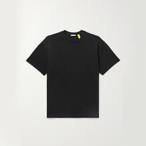 High Quality Oversized Blank Casual Custom Embroidery T-<b>Shirt</b> O-Neck Knitted Fabric Breathable - Product Image 1