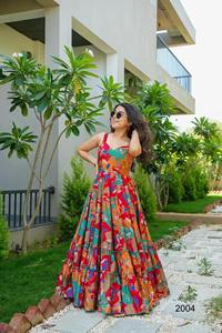 ชุดเดรสผ้าเรยอนพิมพ์ลายดิจิตอลสำหรับผู้หญิงเสื้อผ้าชาติพันธุ์แฟชั่นดีไซน์ใหม่ล่าสุด - Product Image 4