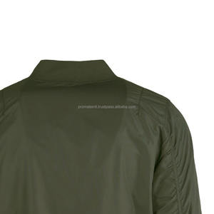 Blousons bombardier Hip Hop en polyester unisexe personnalisé OEM Blouson de vol à col montant pour hommes Blouson bombardier de vol - Product Image 3